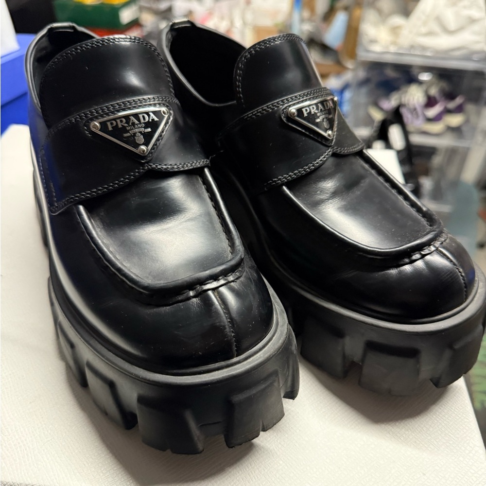 Prada Monolith loafer